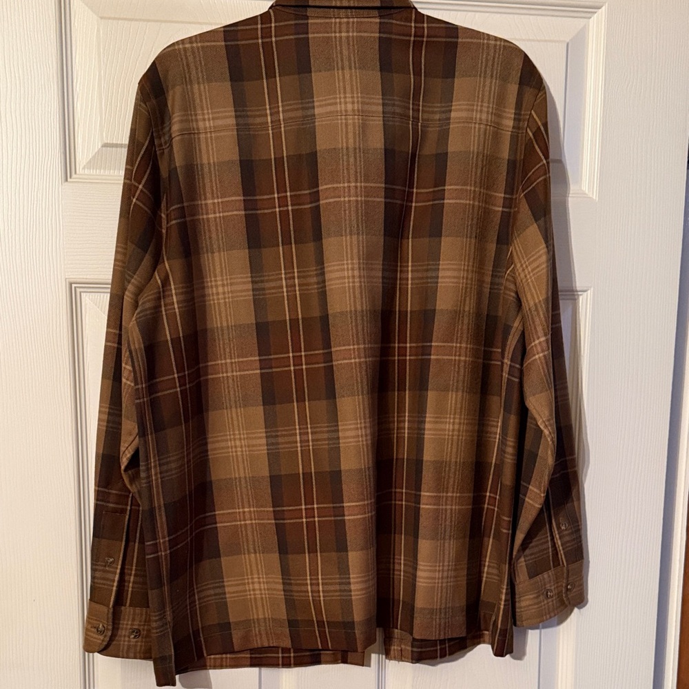 Ralph Lauren Tan and Brown Checkered Shirt - Picture 3 of 3